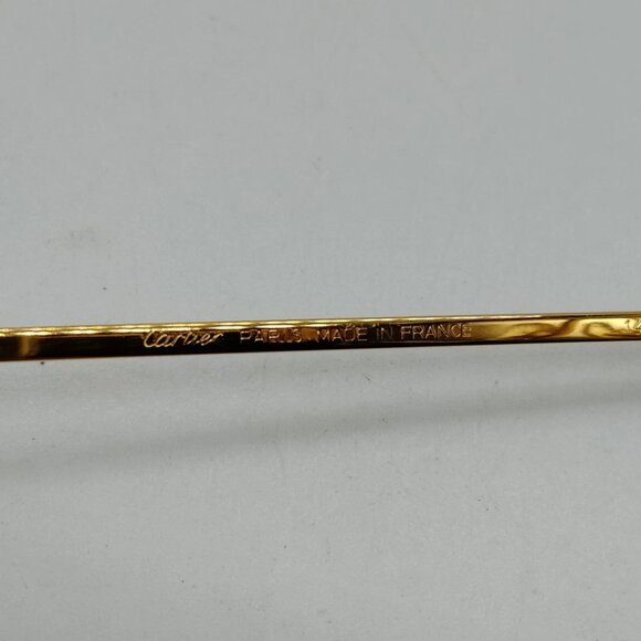 Cartier Sunglasses Women's Gold Bordeaux 500-071525 - Picture 7 of 9